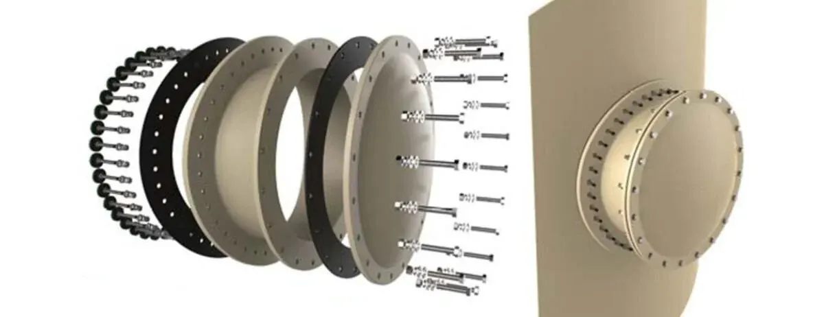 Tank access manways with shadowless design for food, chemical, pharmaceutical, and biotech industry applications#1.6