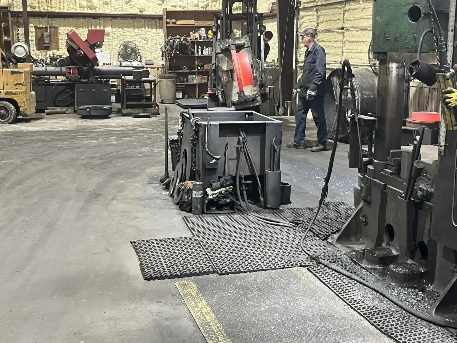 Precision forged steel components staged at the MTS Forge plant, representing the range of industries the company supplies